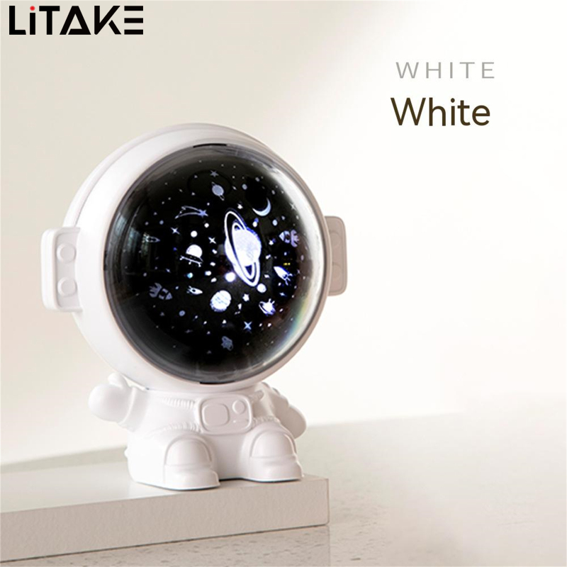 LITAKE Astronaut Star Projector Light Stepless Dimming Night Light Music Rotating Projector Lamp For Kids Bedroom