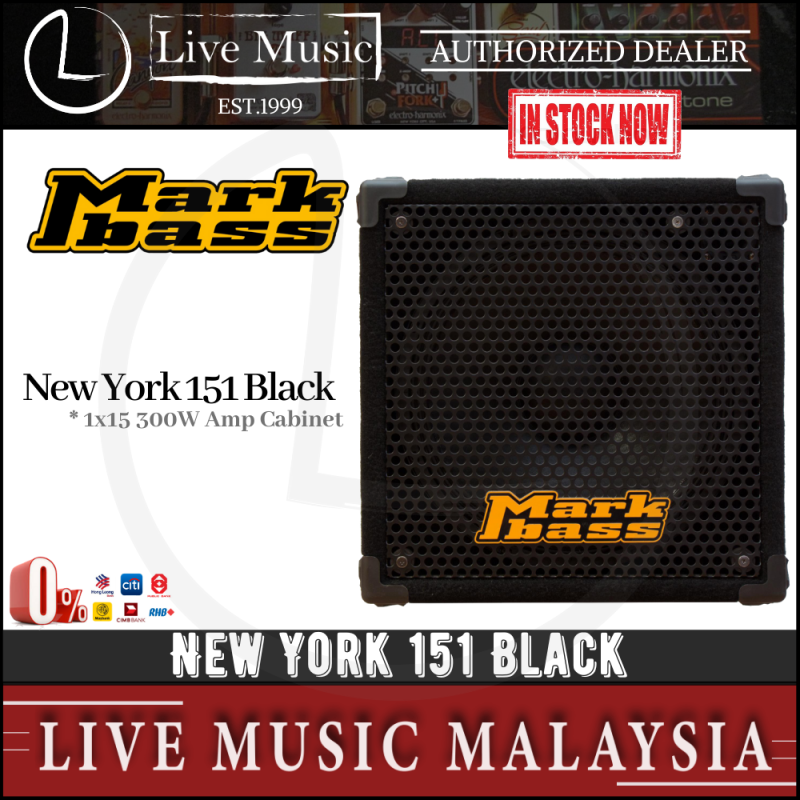 Mark Bass New York 151 Black - 300 watts Amplifier Cabinet Malaysia
