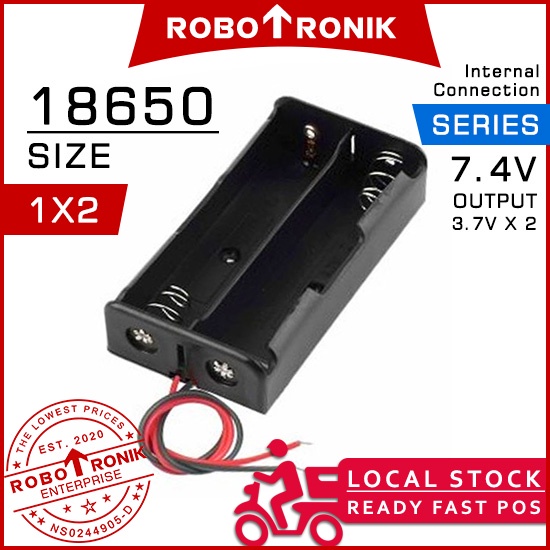 10x Red Parallel Battery Holder Adapter – Convert 4x AAA To 1x C Size 1.5V Case