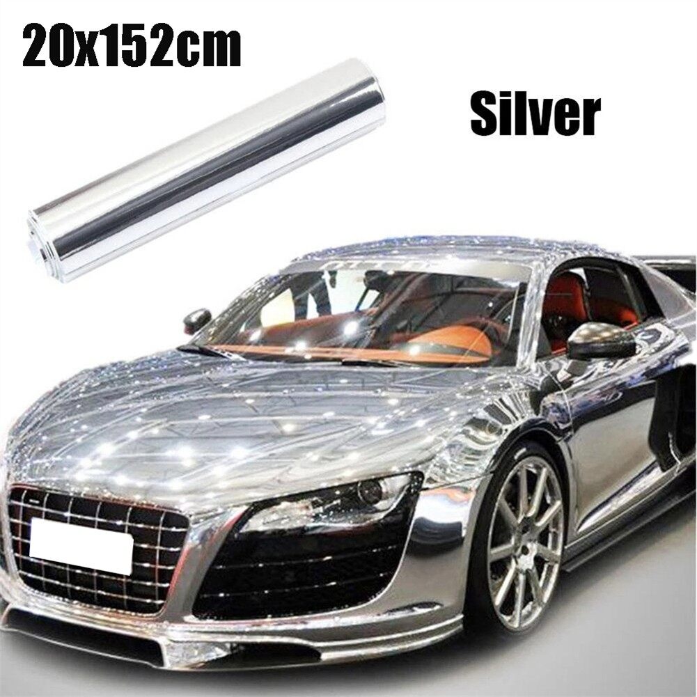 1* - car vinyl wrap decal waterproof 1 piece 20x152cm 8x60inch chrome decor us