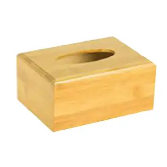Loviver Bamboo Wood Facial Tissue Paper Box Cover Holder For