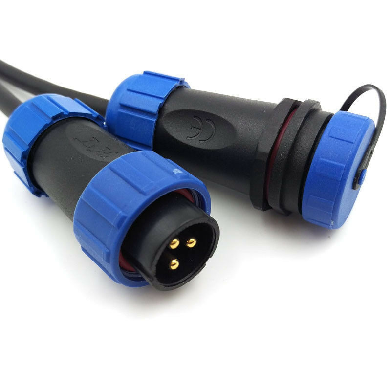 SP21 3Pin Pair Panel Mount Waterproof Connector Plug Socket Wire Connectors 30A