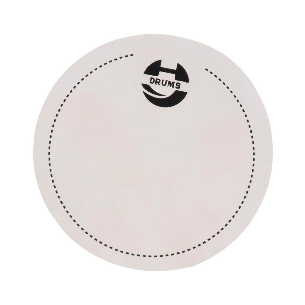 Kowaku Miếng Dán Trống Bass 3x Mặt Trống Bảo Vệ Cho Bộ Phận Nhạc Cụ Gõ, Trắng