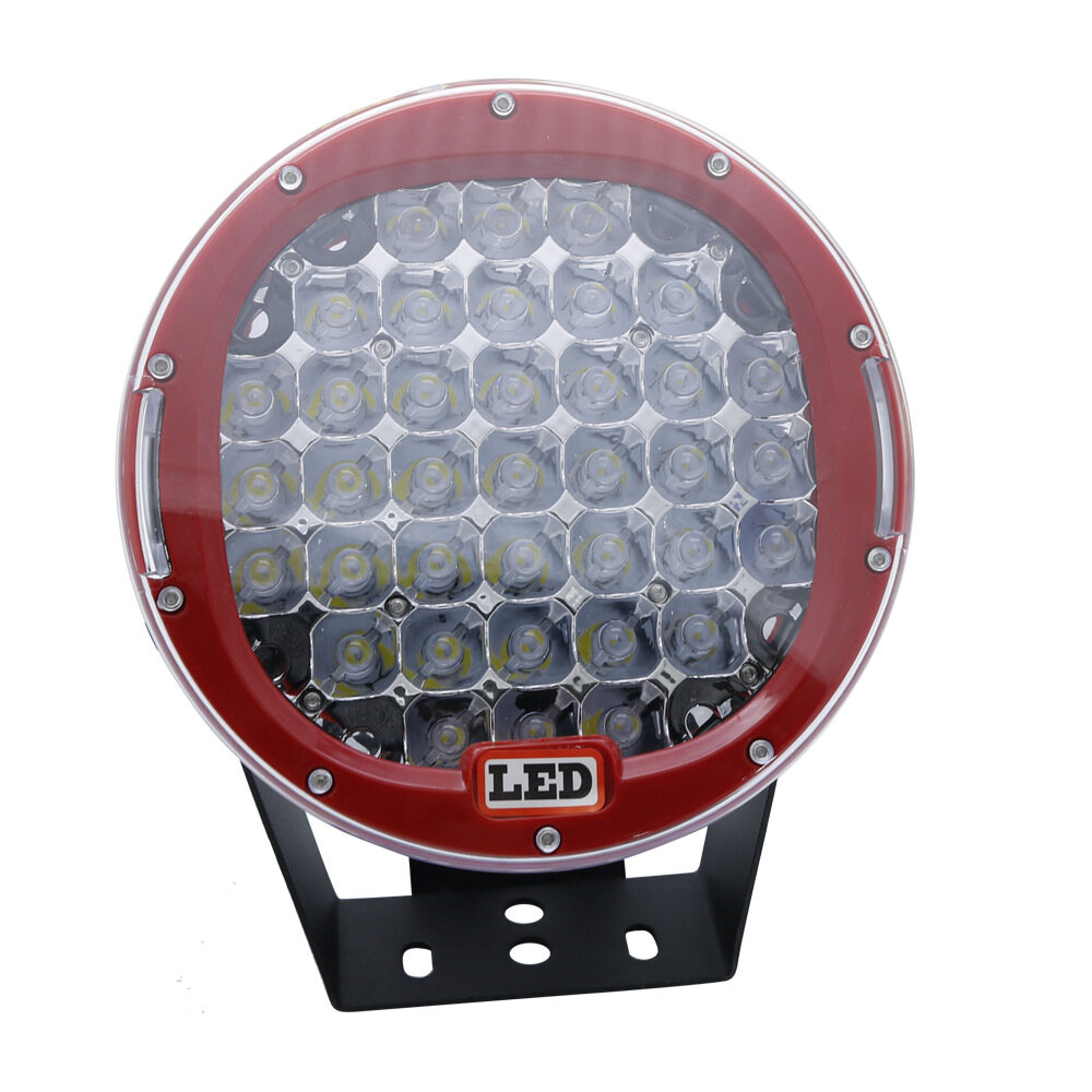 9inch 185w led driving light round spotlight bar offroad 4wd auto lamp