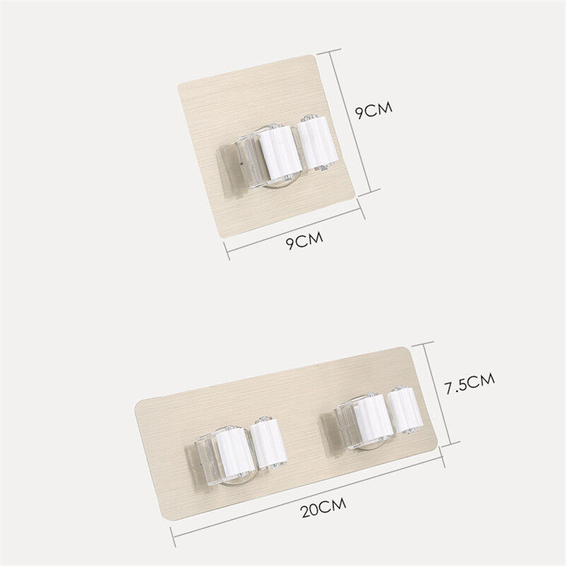 【Decoration】móc Dính Đa Năng Móc Treo Đồ Treo Cây Lau Nhà Gắn Tường Móc Treo Chổi Cọ Có Móc Chắc Chắn Phòng Tắm Nhà Bếp