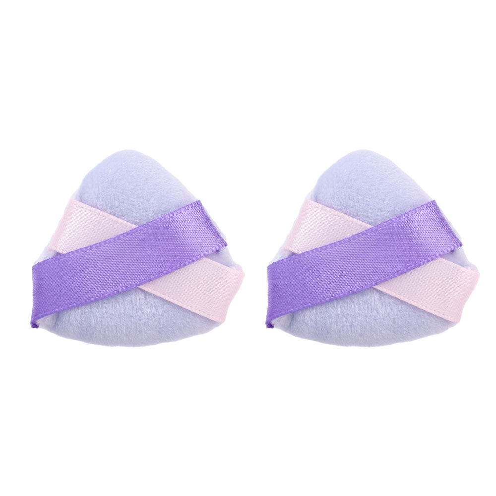 Dorisna Mini Triangle Flocking Powder Puff Velvet Finger Makeup Sponge Compact Setting Powder Blusher Powder Puff