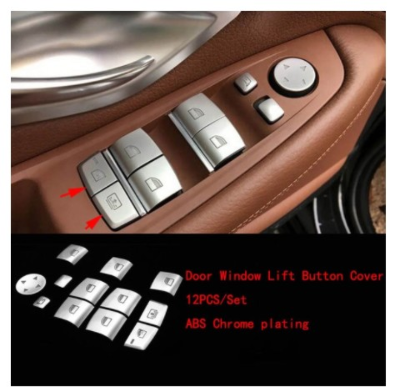 Zr for for bmw 2 3 4 series 3gt f30 f20 f36 chrome gear shift panel front headlight switch engine start stop p shift button cover trim