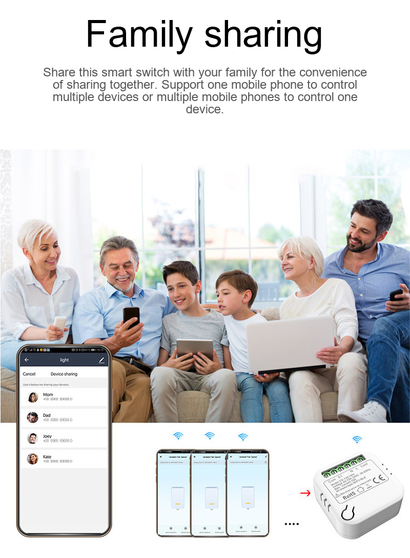 Công Tắc Thông Minh MINI Wifi Công Tắc Hẹn Giờ Không Dây Hỗ Trợ 2 Cách Hỗ Trợ Công Tắc Khác Nhau Tự Động Hóa Nhà