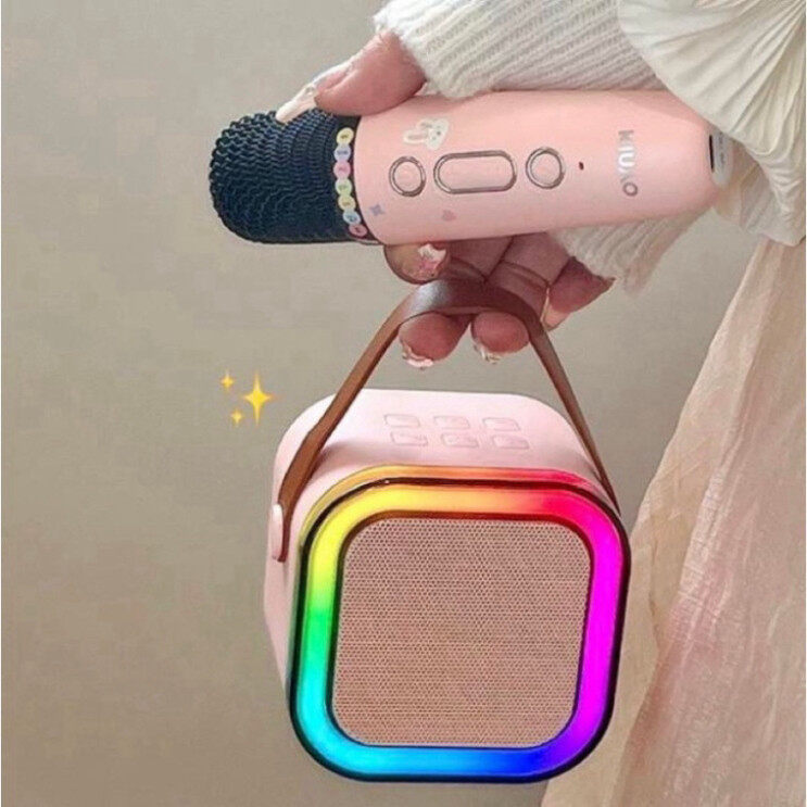 New K12 Bluetooth Speaker Bluetooth Speaker Blutooth Speaker Megaphone Dual Microphone Portable Karaoke Speaker USB TF AUX Portable Bluetooth Speaker