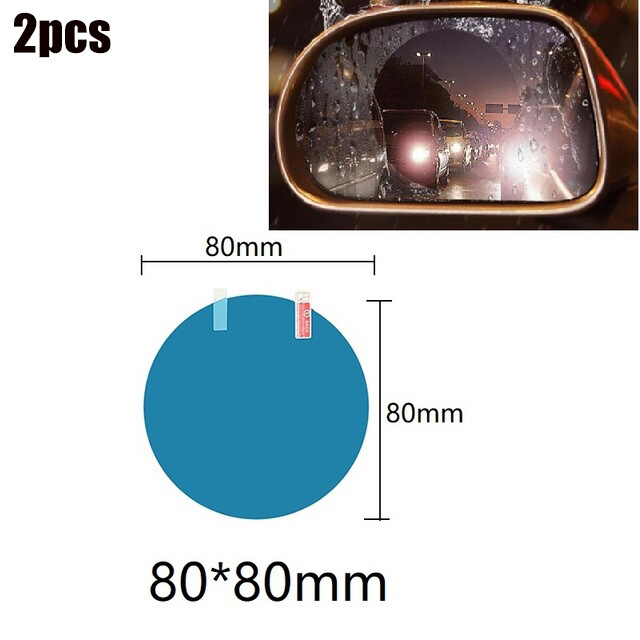 2PCS New Car Sticker Rainproof Film Rearview Mirror Rain-proof Anti-Fog Stickers Auto Safety Driving Car Accessories