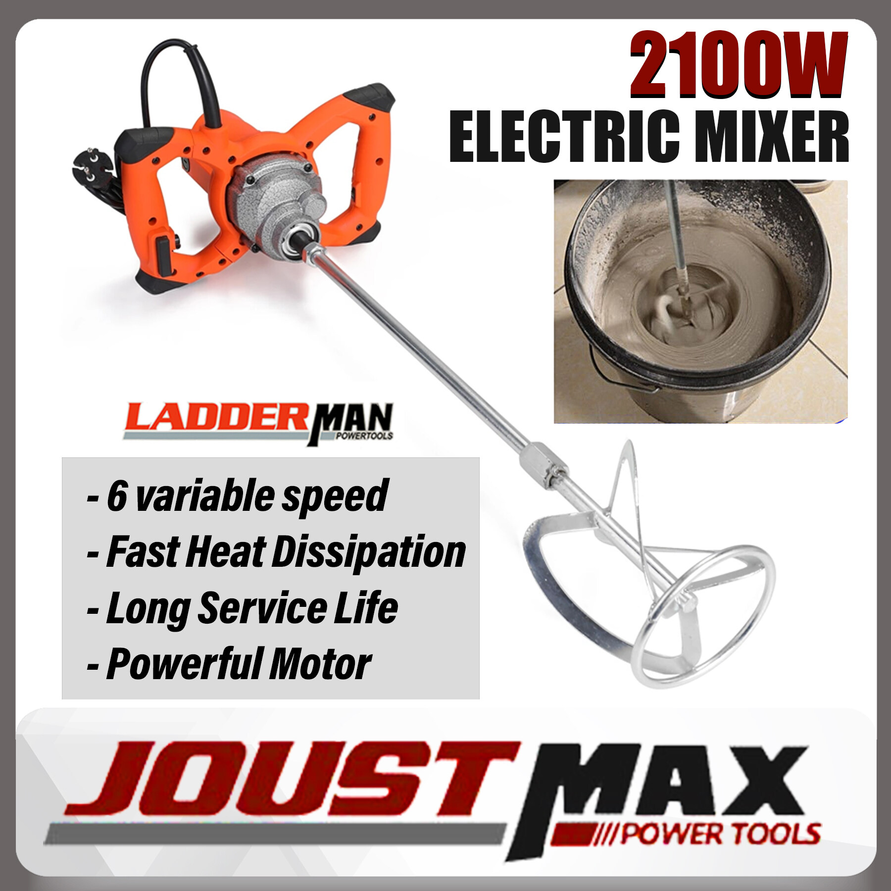 LDM5115 LADDERMAN 2100W Electric Paint Mixer Blender Power Tools Paint