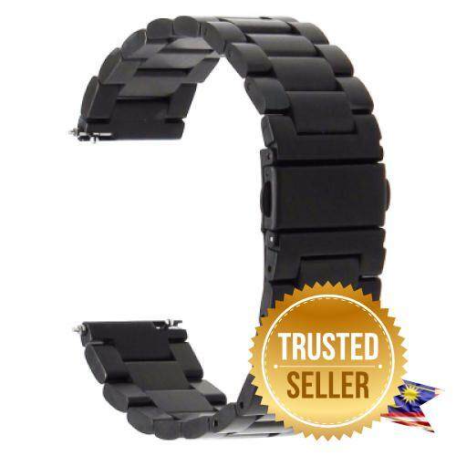 Stainless steel band Strap for Huami Amazfit Stratos 2 / 2s Smartwatch (BLACK) Malaysia