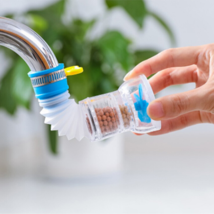 Vòi Lọc Tia Nước Bộ Lọc Nước Tiết Kiệm Nước Vòi Nhà Bếp Gia Dụng Xoay 360 Độ Gấp Gọn Vòi Hoa Sen
