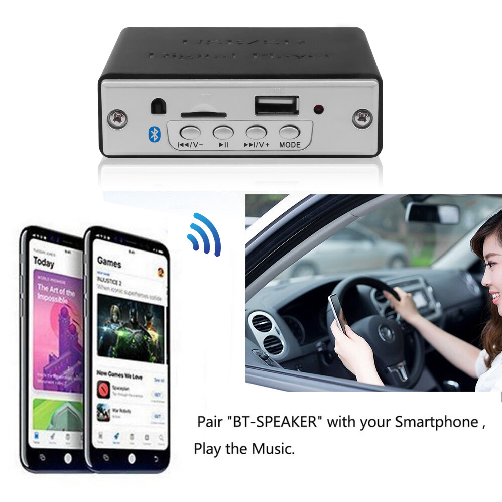 Bảng Mạch Giải Mã MP3 WMA Bluetooth Không Dây Máy Nghe Nhạc MP3 Có Chức Năng Ghi Âm Mô-đun Âm Thanh Hỗ Trợ USB FM Cho Xe Hơi Gia Đình