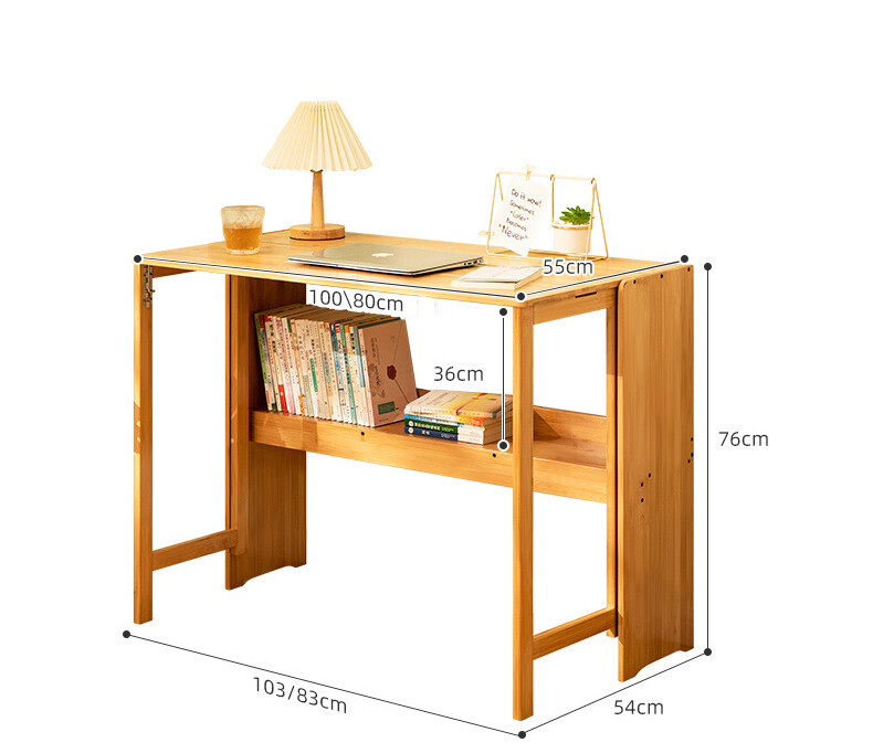 Folding desk computer desk desk student home small desktop solid wood bedroom bedside writing workbench