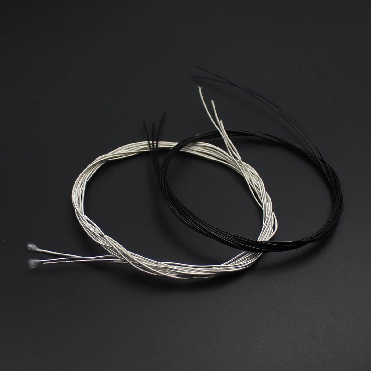 [okoogee]【Hot sale】 IRIN 06 Classical guitar strings have copper material silver plated with core nylon black, 1st-6 (.028-.043)