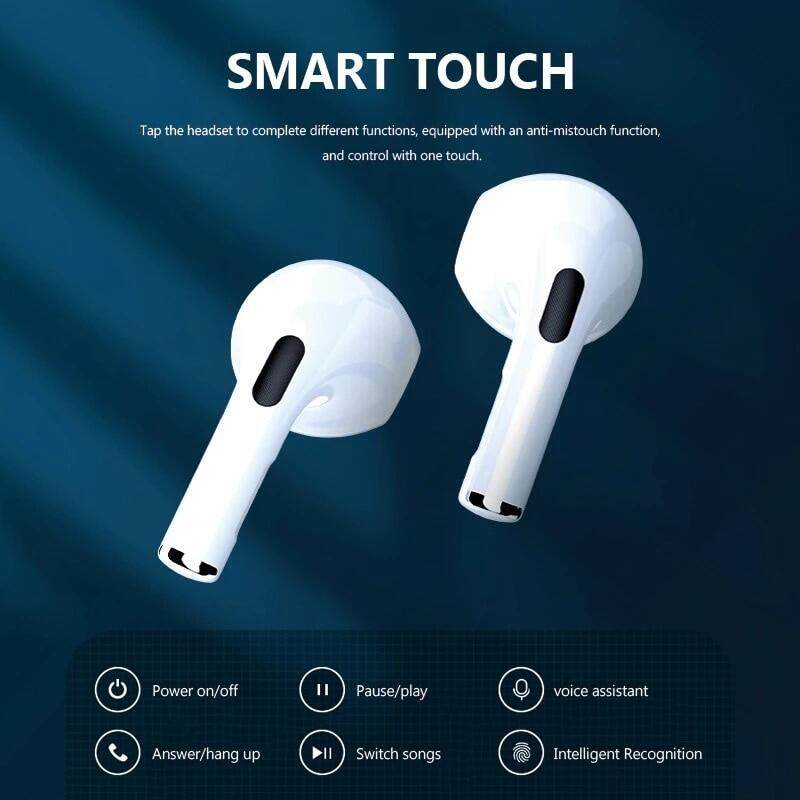 Pro6 Tai Nghe Không Dây Chân Thực Tai Nghe Bluetooth Điều Khiển Cảm Ứng Kèm Mic Tai Nghe Âm Thanh Nổi TWS Chống Nước Tai Nghe Thể Thao