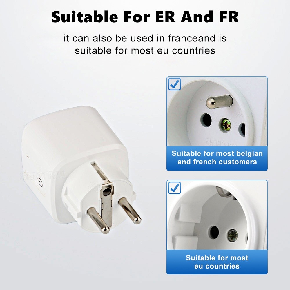 FLEWWER (Promotion) WIFI socket intelligent life model power consumption statistics