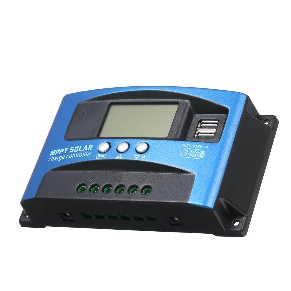 Bộ Điều Khiển Sạc Năng Lượng Mặt Trời 100A MPPT Tấm Pin Năng Lượng Mặt Trời Tự Động Hiển Thị Màn Hình LCD USB Kép Bộ Điều Chỉnh Sạc Fannlady