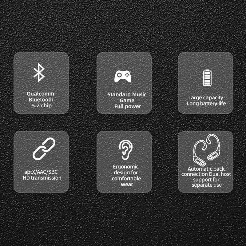 Tai Nghe KZ AZ15 Mô-đun Bluetooth True Tai Không Dây Móc Cáp Bluetooth 5.2 Nâng Cấp Cáp Tai Nghe APTX Lossless Dây Tai Nghe Kèm Hộp Sạc Dây Tai Nghe Thay Thế Cho KZ ZSN EDX DQ6S EDA ZS10 PRO GK CCA TANGZU WAN ER TRN MT1 Phụ Kiện Tai Nghe Earbud