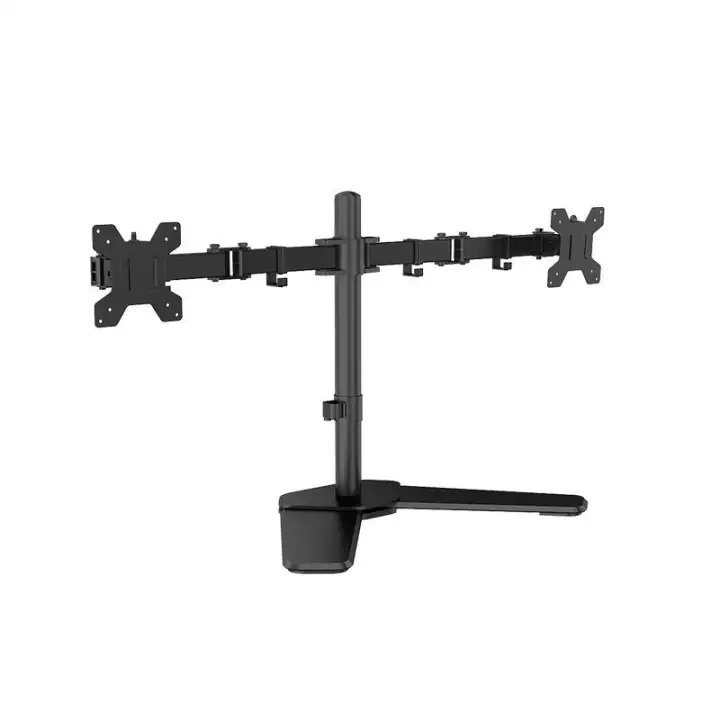 Dual Lcd Led Monitor Table Stand Tabletop Two Arms Desk Mount Dual Lcd Led Monitor Table Stand