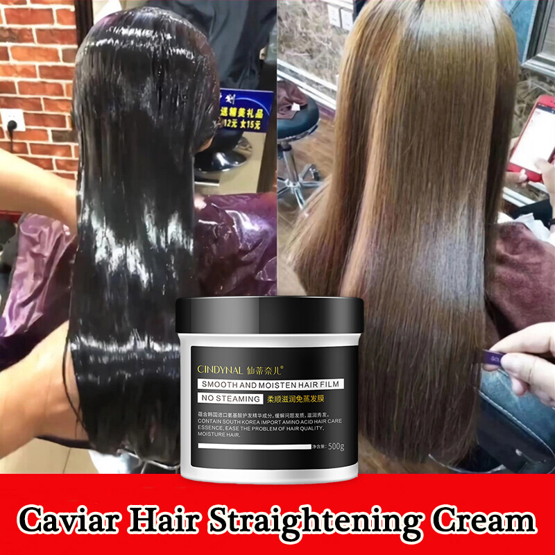 Hair Straightening cream 500g Hair Mask Ladies hair conditionerDeeply  nourish hair Hair is silky smooth Improve frizz repair Hair Amino Acid  Baked Ointment conditioner krim lurus rambut | Lazada