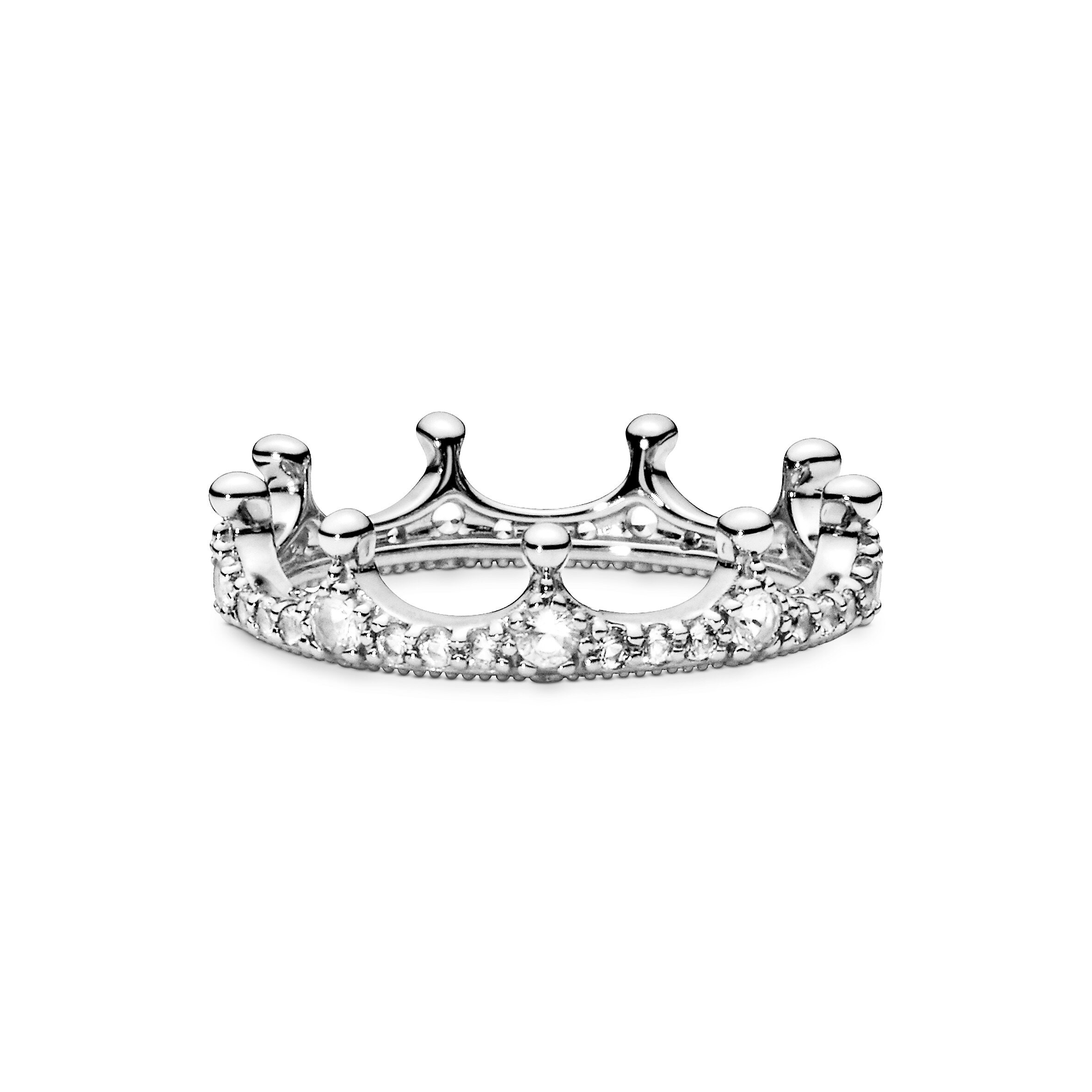 2021 Original Pandoras Clear Sparkling Crown Ring