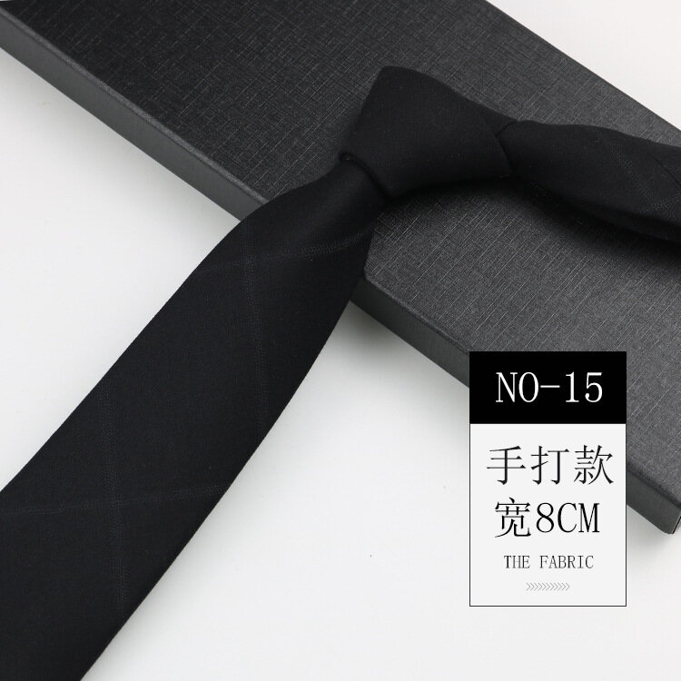 Plaid Tie Men's British Style Business Casual Suit Shirt High-End Stripe Trendy Tie Women's Hand