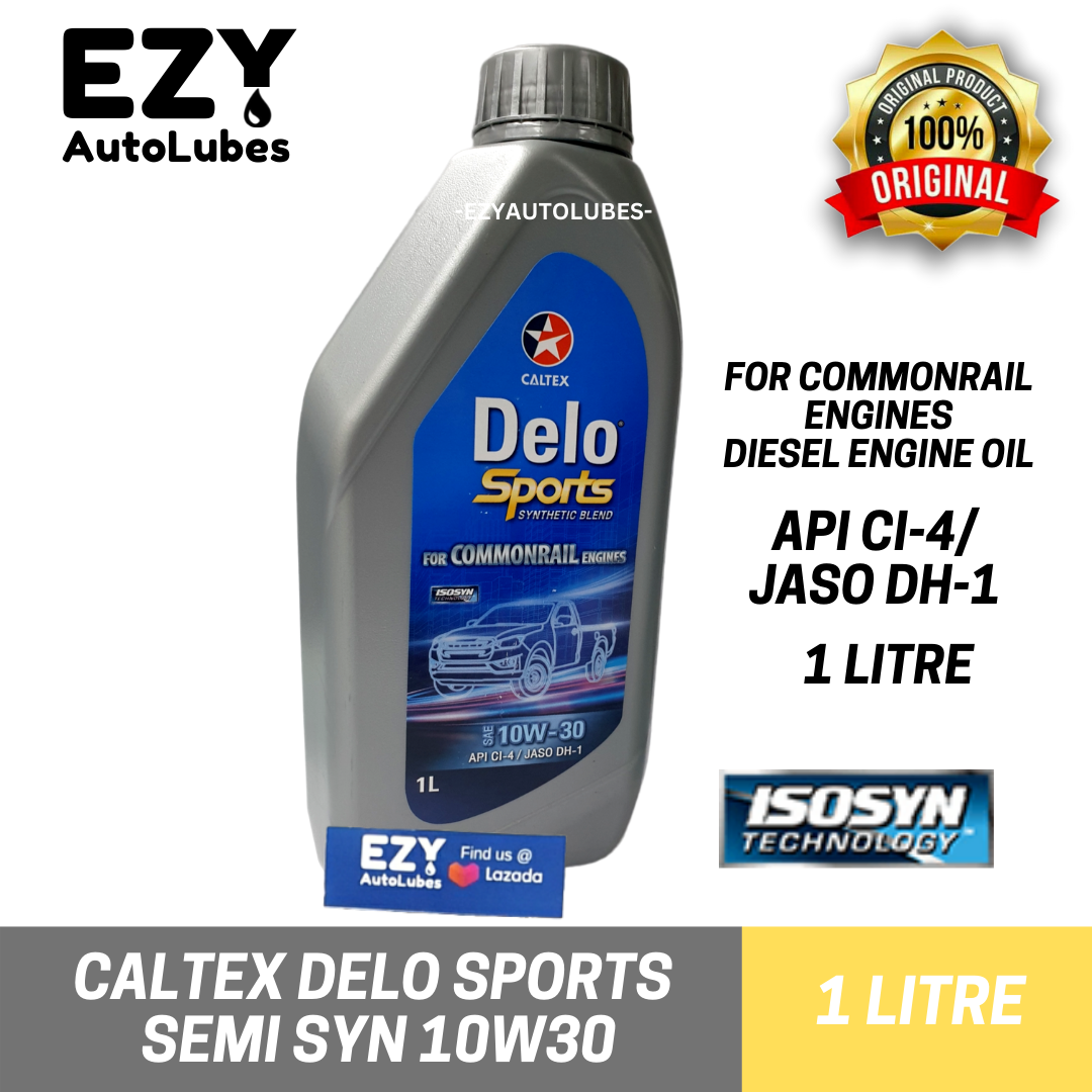Caltex Delo® Sports Semi Synthetic SAE 10W30 1Litre👉 Caltex Diesel Engine Oil 4x4 SUV 100