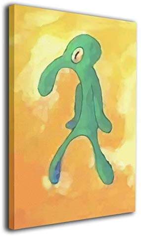Painting Wall Art Canvas Bold and Brash Squidward Paintings Abstract Modern Style For Living Room Bedroom Bathroom Gift