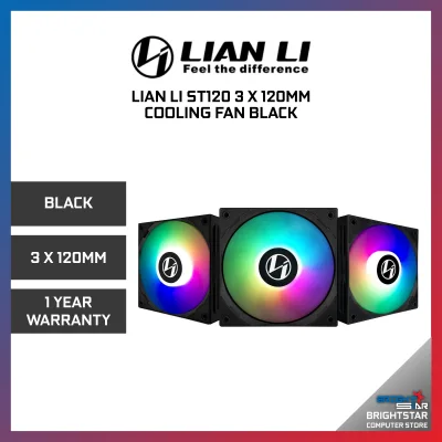 Lian Li ST120 3 X 120Mm Cooling Fan Black / White