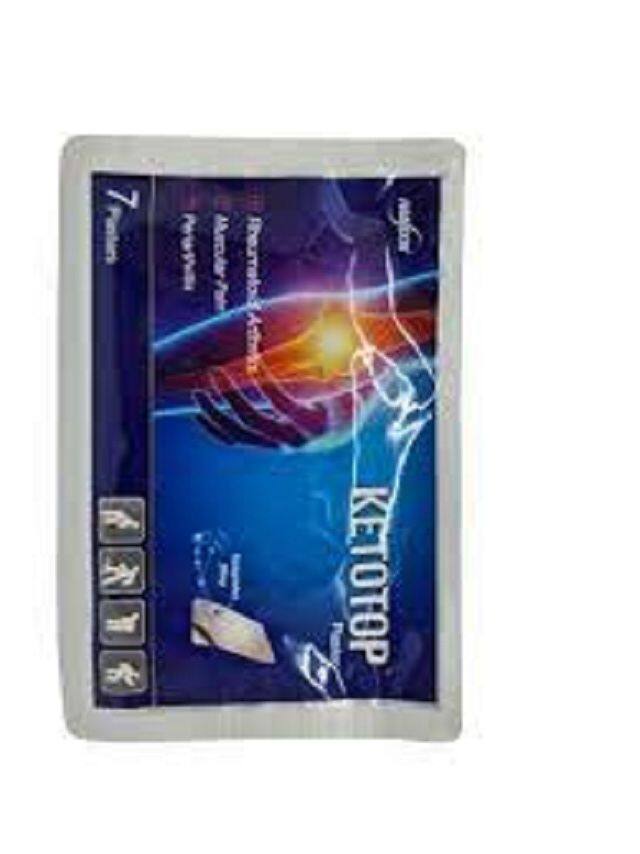Ketotop plaster for joint muscle neck or shoulder pain 7pcs per pack