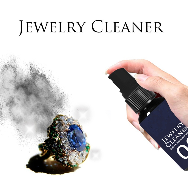 BURNELLP Johni 30ml Jewelry Cleaner Detergent Solution Silver Gold Diamond Ring Cleaning Spray