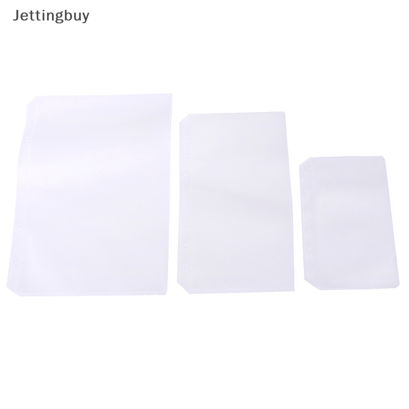 【Jettingbuy】 Flash Sale 1PCS Binder Pockets A5 A6 A7 Binder Folders for Notebook Binder Transparent