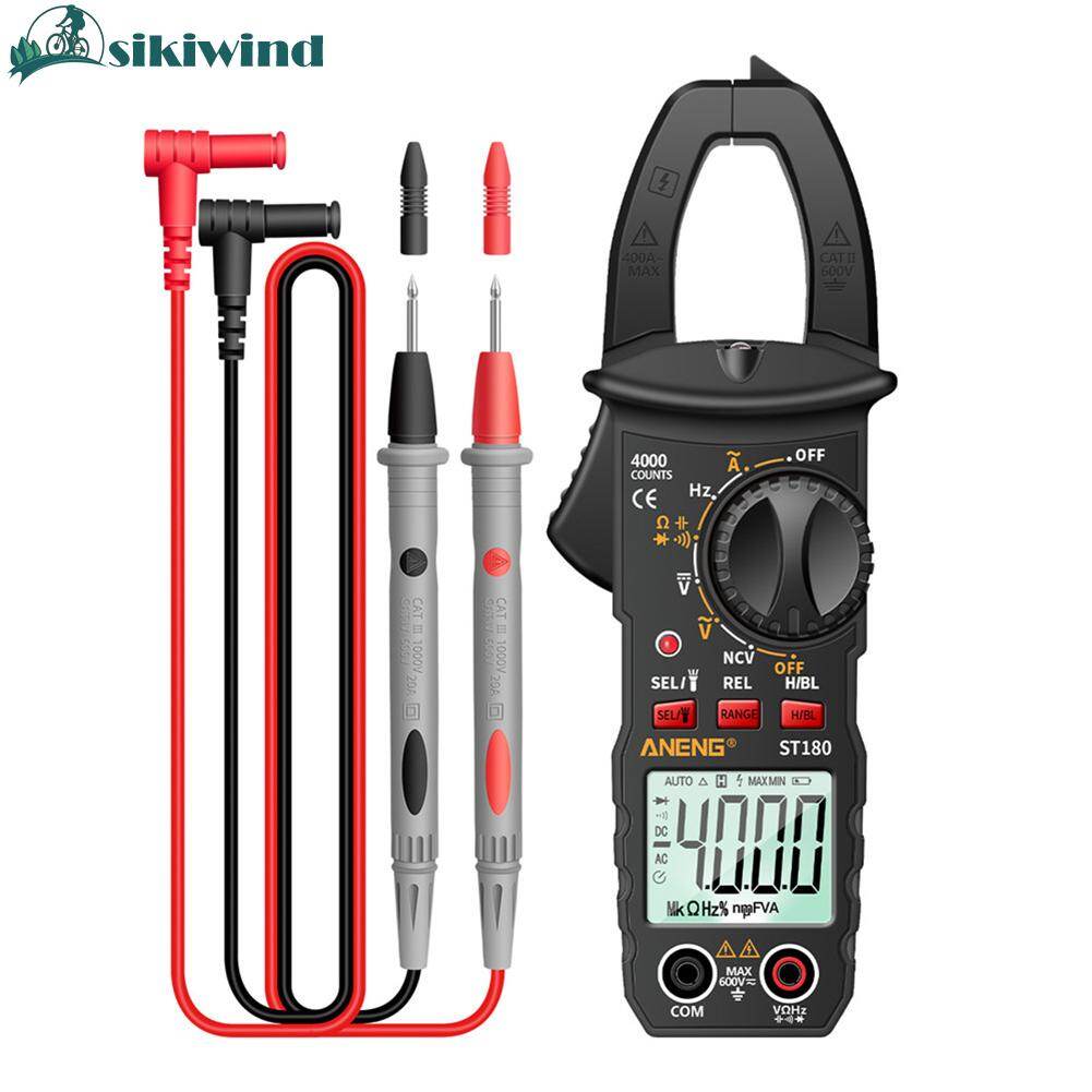 ST180 4000 Counts Digital Current Clamp Meter AC Ohm NCV Multimeter Tester