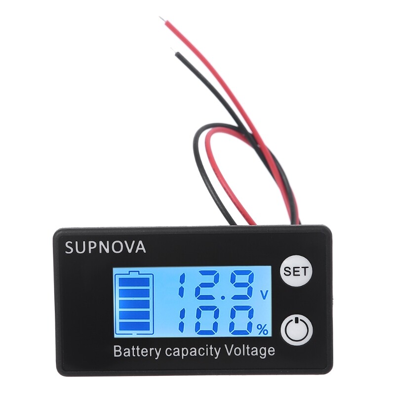 DC 12V 24V 48V Lead Acid Lithium Battery Capacity Indicator Car Motorcycle Digital Voltmeter Voltage Tester Meter Tool
