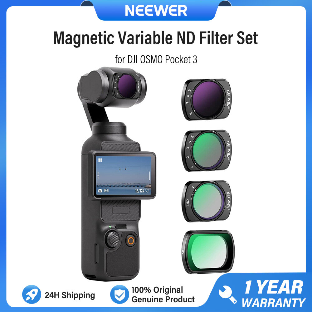 NEEWER Magnetic Variable ND Filter Set for DJI OSMO Pocket 3, UV