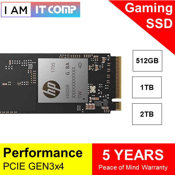 HP EX950 NVMe PCIe Gen3 x 2280 Internal Solid State