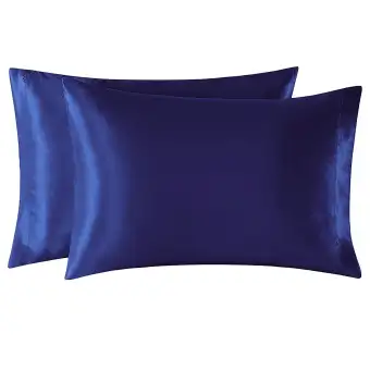 2 Pack Silk Satin Body Pillow Case Queen King Bolster Size Pillow