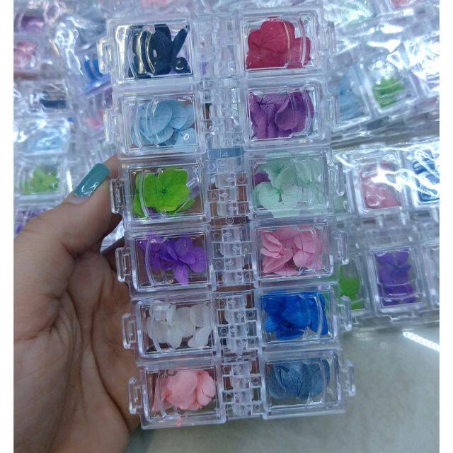 [NNail] hoa lụa khô ẩn gel