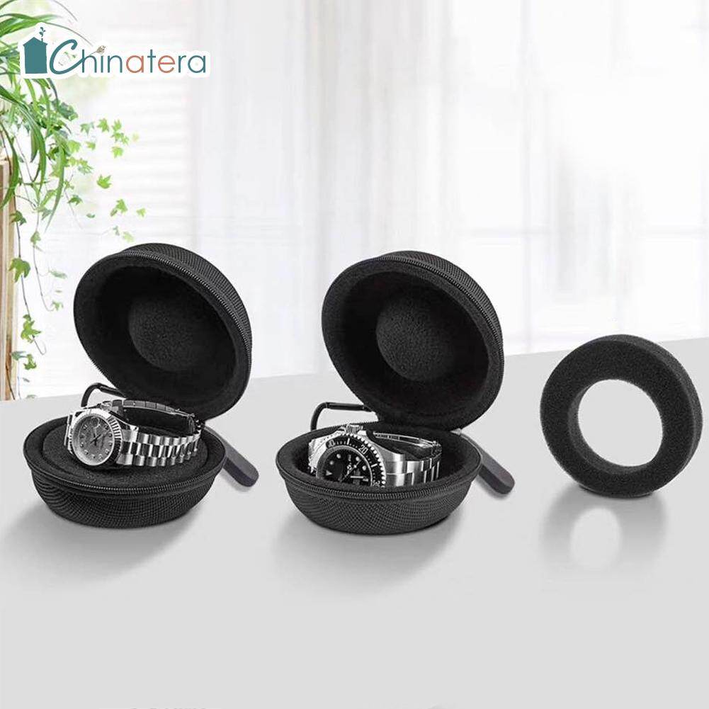 [Chinatera] Waterproof Jewelry Box Travel Portable EVA Watch Pouch Zipper Wristwatch Storage Case Organizer