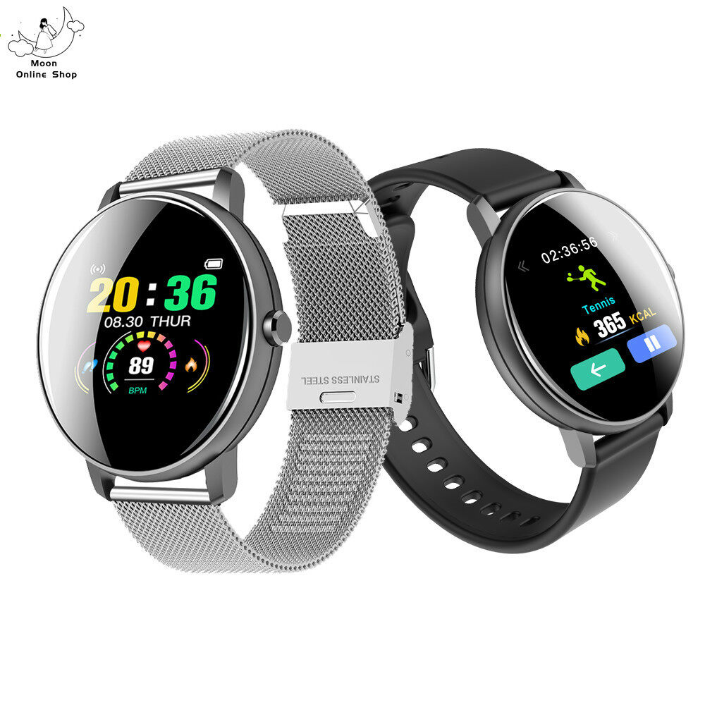 Moon Online Shop P8 Designer Smart Watchวิ่งการตรวจสอบสุขภาพSmart WatchชายและหญิงFull Touch IP67 กันน้ำกีฬาSmartWatch