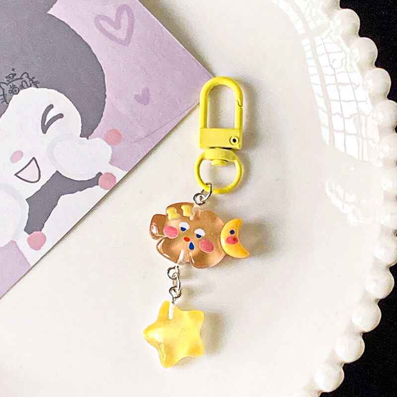 Dễ thương Những đám mây/Sao/chìa khóa trang trí chuỗi Túi hoạt hình Đồ trang trí