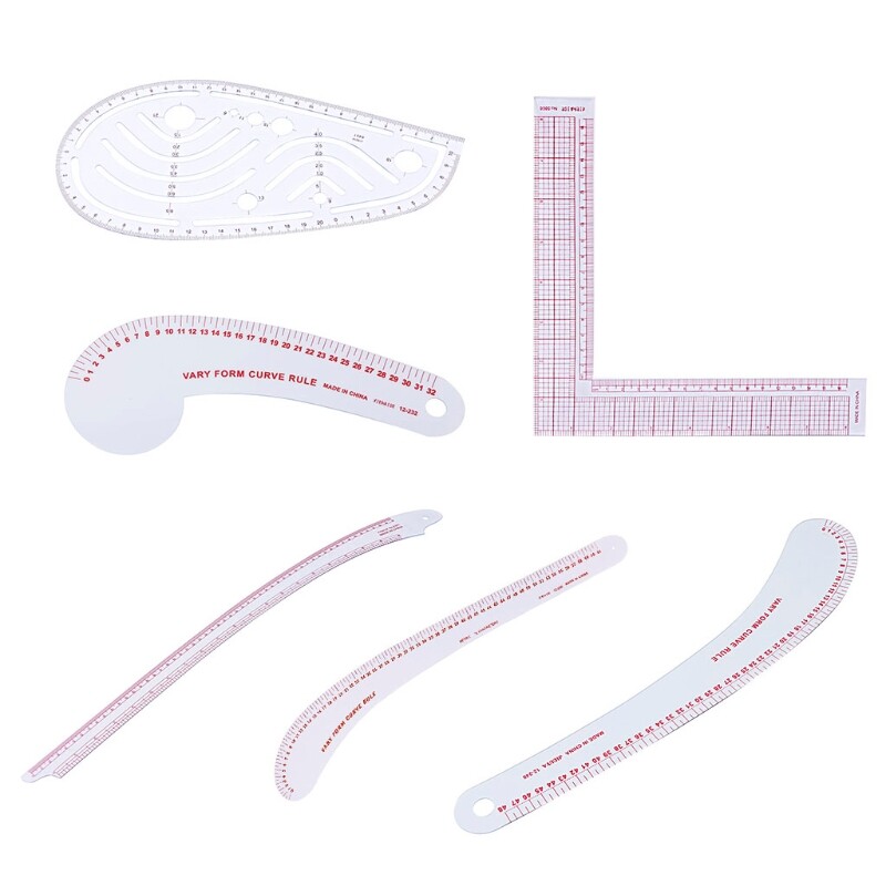 Plastic Sewing Square Curve Ruler Tailor Drawing Craft Tool DIY Supply Tool
