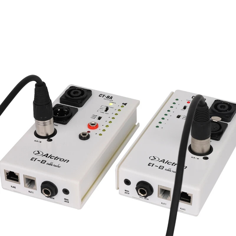 Alctron CT-8 professional multi-purpose audio cable tester line test instrument engineering wiring separation test