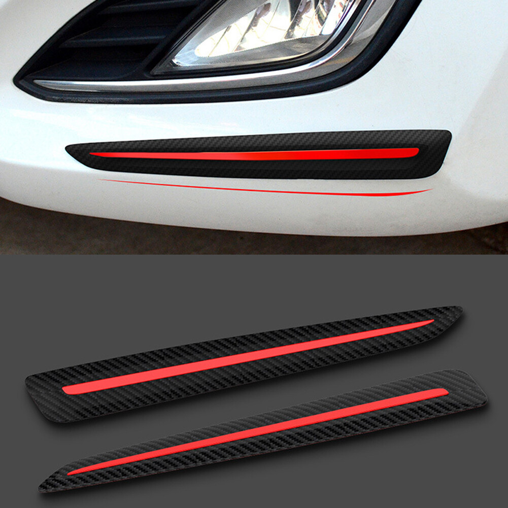 ONWRACE 1 Pair Car Bumper Corner Guard Anti-Scratch Protective Strips Trim Sticker