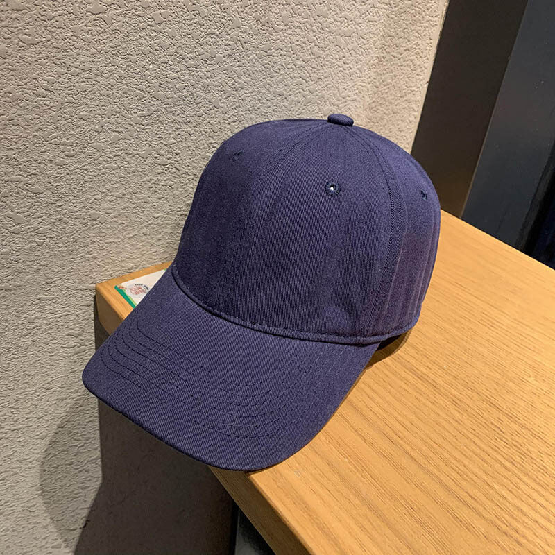Solid Color Baseball Caps Women Men Soft Cotton Adjustable Casual Hats Summer Outdoor Visor Sun Hat All-match Hip Hop Trucker Cap