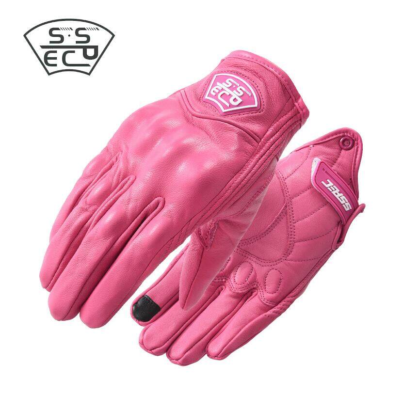 Motorcycle Moto Men Brown Retro Motorcycle Gloves Leather Full Finger Vintage Motorbike Riding Gloves