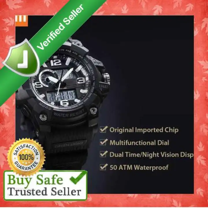 xiaomi twentyseventeen outdoor electronic sport watch dial dual time display