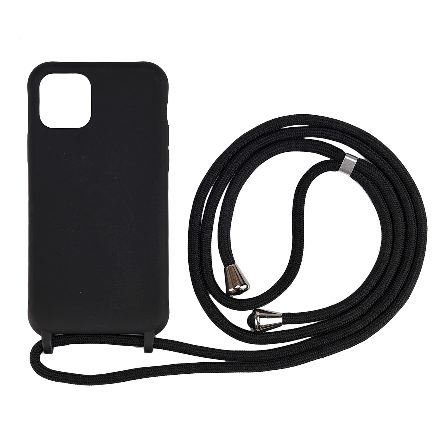 Shockproof Silicone Case For Apple iPhone 13 Pro Max mini 11 /iPhone 12 Pro Max XS MAX XR 7 8 Plus Case Lanyard Neck Strap String Phone Cover iphone Case